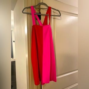 Red/Pink Striped Dress